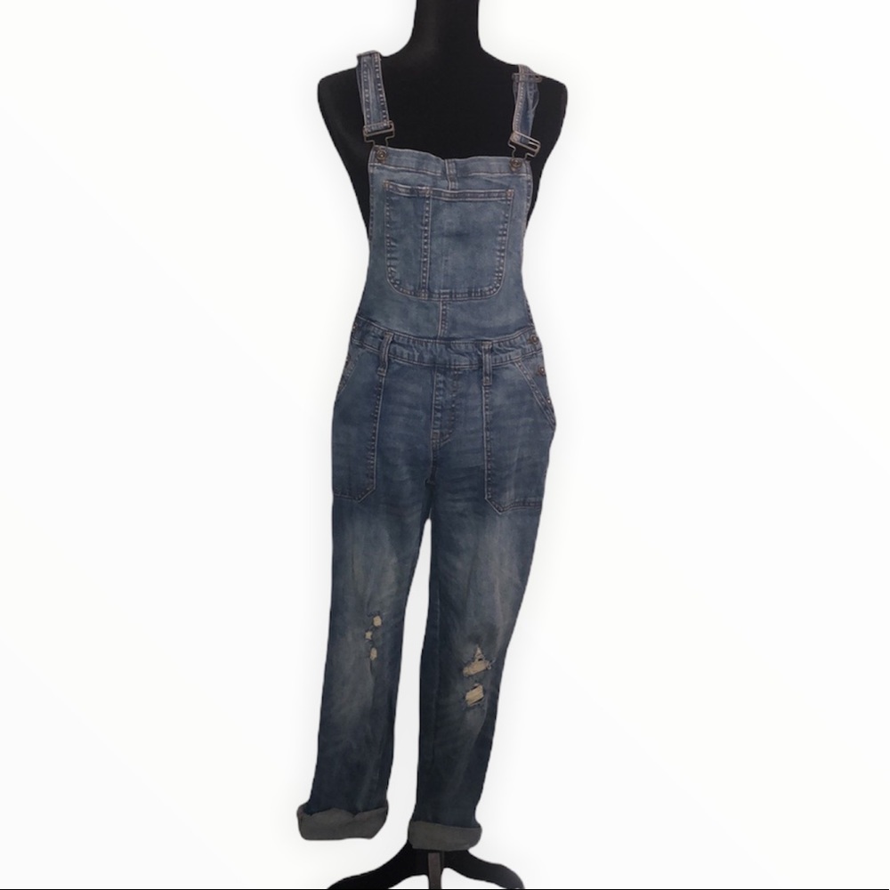 Arizona Jean Company Blue Denim Overalls M